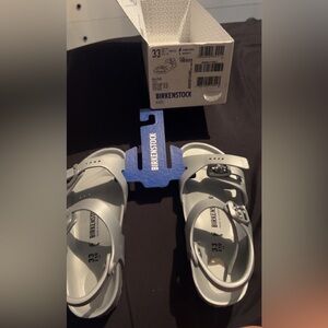 Birkenstock Kids Silver Rio EVA Sandals